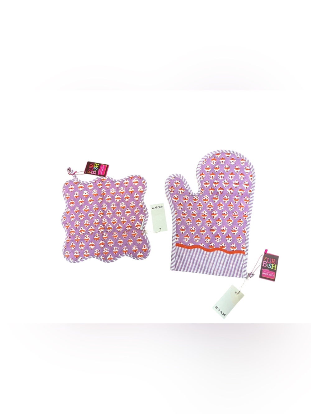 Furbish Studio Ambroeus Oven Mitt & Potholder NWT